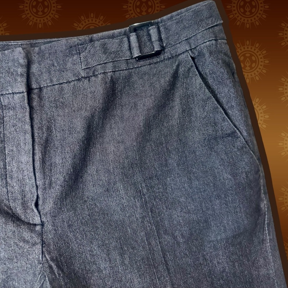Sandro Sportswear Vintage Gray Wash Side Buckled Jeans with Center Pleats Sz 12 - Picture 7 of 13